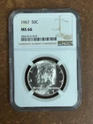 1967 Kennedy Half Dollar - NGC MS-66