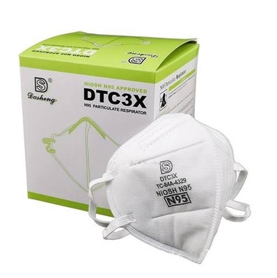 N95 Masks Particulate Respirator DTC3X, CASE OF 400 (boxes of 20) EXP 05/2023
