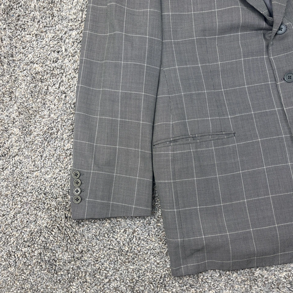 Blazer Ralph Lauren Etiqueta Púrpura Para Hombres 42R Gris Chaqueta de Lana a Cuadros Abrigo Deportivo Foto 2 de 4