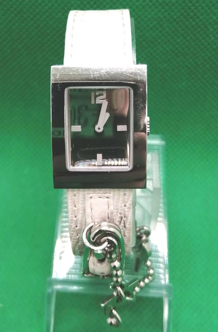 Orologio Christian Dior D78 109 Malice Quarzo SS Cinturino Pelle Funzionante GIAPPONE