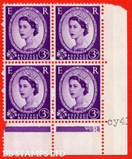 SG. 615aa. S74c. 3d Deep lilac. A superb UNMOUNTED MINT example. Bottom r B50048