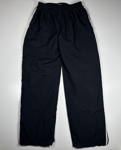 Champion Track Pants Men M Black Lined Athletic Warmup Jogger Gym Training Zip