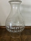Vintage “Home Sweet Home “ Kerosene Oil Lamp Clear Glass Chimney Country 3” Botm — photo 1