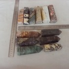 9.6LB 12Pcs A Set Of Natural Quartz Crystal Jasper Point Tower Polished Healing — photo 10