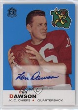 2015 60th Anniversary Retired Topps Online Exclusive Len Dawson Auto HOF 0h1