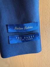 Ted Baker Tight Lines Blazer Jacket Men's 38R Dark Blue Stripe BNWT