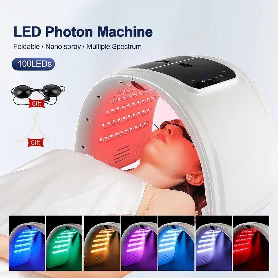 7 Colors PDT LED Mask Facial Red Light Therapy Skin Rejuvenation Lift anti Wrink - image 1 of 4