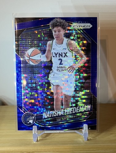2025 Panini Prizm WNBA #53 Natisha Hiedeman Blue Pulsar Prizm /199