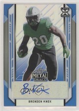 2021 Leaf Metal Draft Blue Rainbow 26/35 Brenden Knox #BA-BK1 Auto 4z8