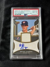 PSA 8 Bryce Harper 2009 Signature Stars USA Baseball Prospects /399 Rookie Auto
