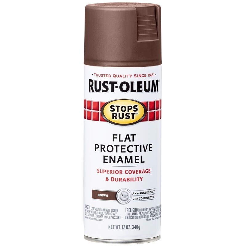 Flat Protective Enamel Spray Paint 12 oz 6 Pack Rust Prevention Indoor Outdoor