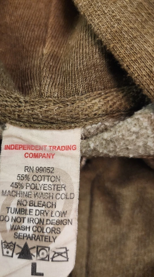 Sudadera con Capucha Cremallera Completa Incidente Queso De Colección String Verde L Colorado Jam Y2k Foto 3 de 4