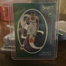 2023-24 Panini Select - Select Certified Victor Wembanyama #3 Green Prizm (RC)