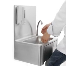Knee Operated 304 Stainless Steel Hand Wash Basin WITH TAP & SOAP DISPENSER