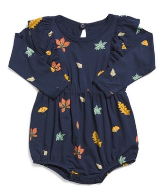*NIB* Kyte Baby 12-18m Long Sleeve Bubble Romper In Foliage