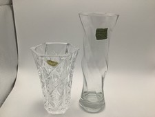 2 Lead Crystal Vases Dansk And Cristal D’Arques