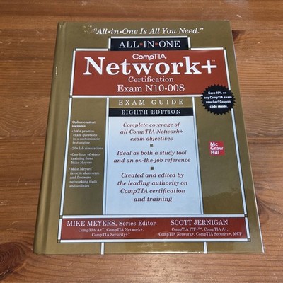 CompTIA Network+ Certification, Exam Guide N10-008, Meyers Jernigan, 8th Edition