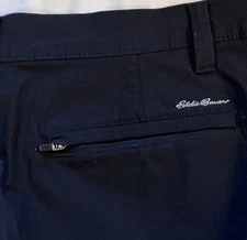 EUC~Eddie Bauer~Men's Tech~Black Pants~Water Repellant~2 Way Stretch~Sz 33Wx32L