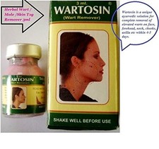 4x WARTOSIN for Warts, Massa n Skin Tags Removal Herbal and Ayurvedic Pack of 4