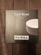 PAIKKA Cool Bowl Ceramic Self-Cooling Small Dog/Cat/Pet Bowl Black&White NEW! 