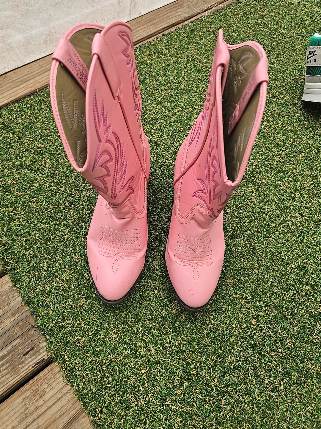 Womens Cowgirl Boots Pink Size 5y