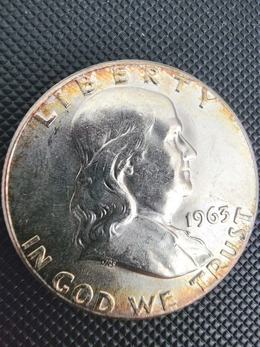 1963 Benjamin Franklin Silver Half Dollar AU+++