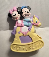 Vintage Minnie  Mickey Mouse Musical Crib Rail Toy
