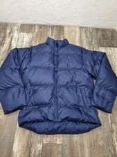 Polo Ralph Lauren Jacket Boys XL 20 Blue Down Puffer Coat Youth Warm Clean