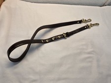 Coach Brown Patent Leather Adj Crossbody Strap Brass