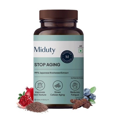 Miduty Stop Aging Trans Resveratrol 99% Japanese Knotweed Extract - 60N