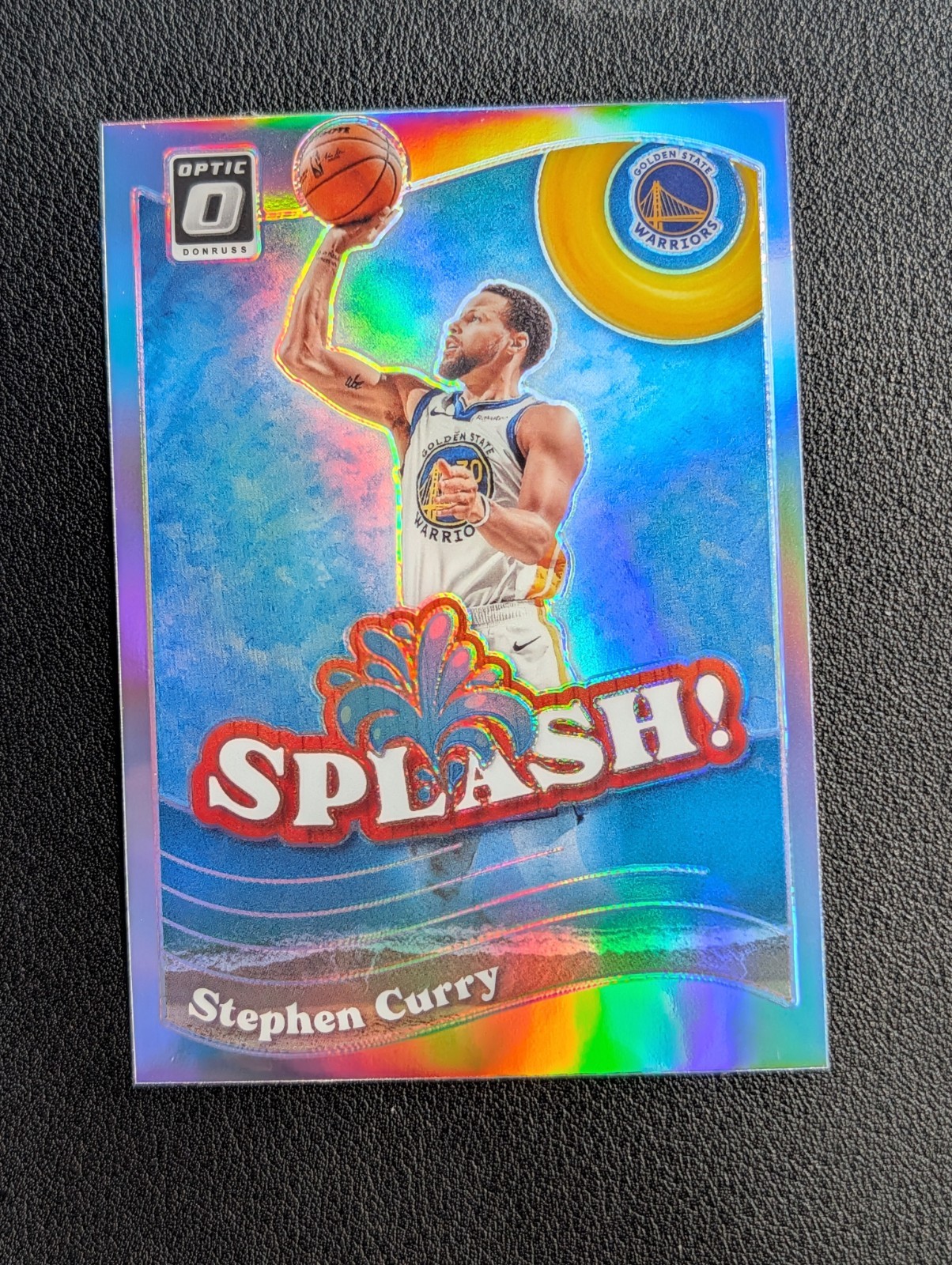 2023-24 Panini Donruss Optic Stephen Curry Splash Silver Holo SP #8