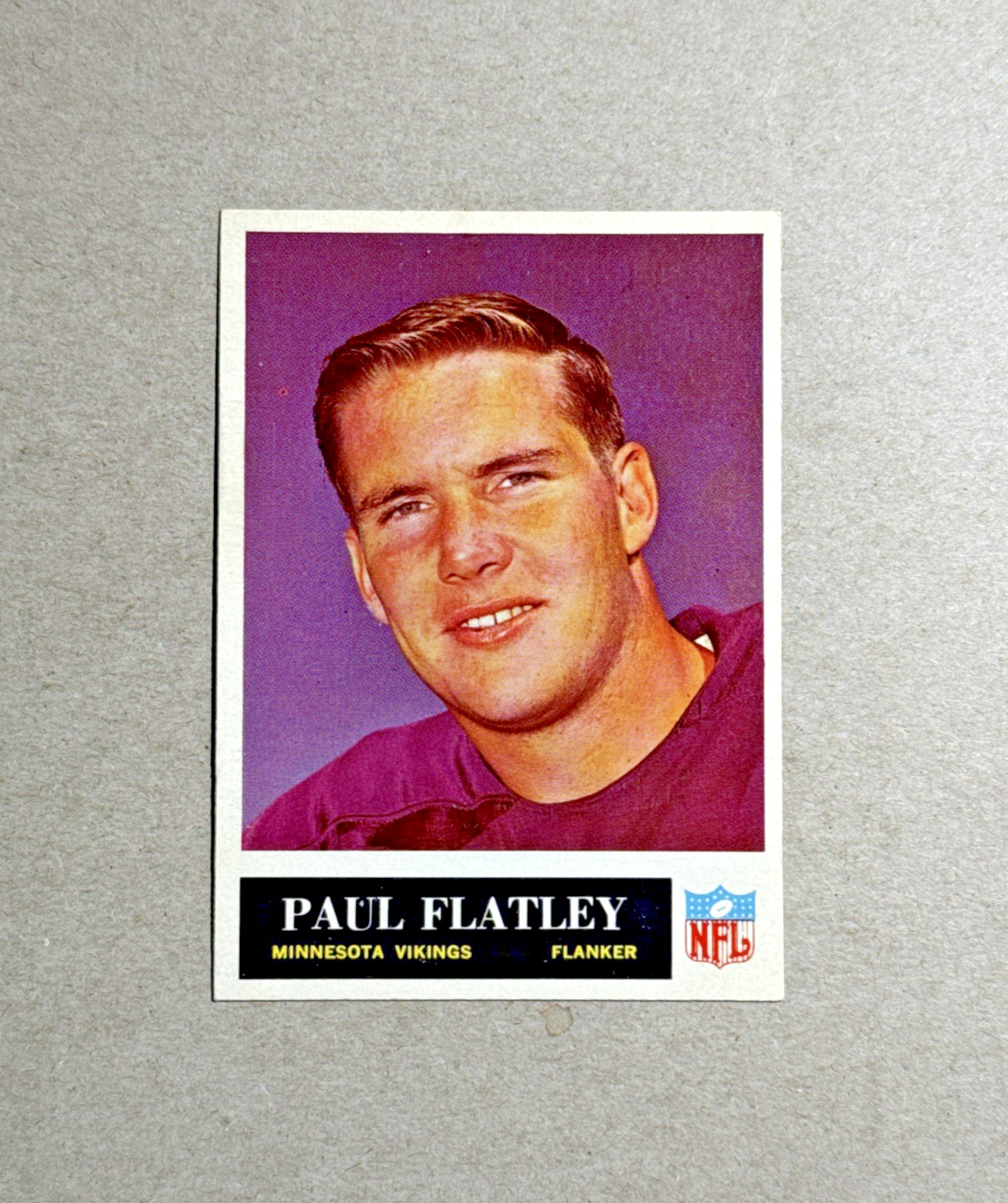 1965 Philadelphia #106 Paul Flatley Minnesota Vikings Vintage Football Card EXMT