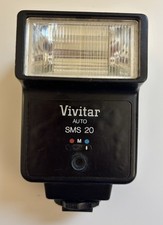 Vivitar Auto SMS 20 Shoe Mount Flash - TESTED WORKS