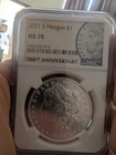 2021 S SILVER MORGAN $1 DOLLAR COIN 100TH ANNIVERSARY NGC MS 70