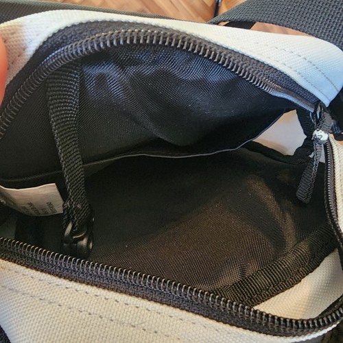 Eddie Bauer Crossbody Travel Bag Light Gray Organizer Credit Card Pockets EUC - Picture 11 of 12