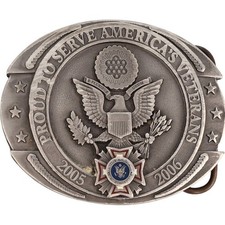 Vfw Veteran Foreign Wars Army Marine Navy Usaf Member Belt Buckle