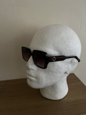 Damskie okulary przeciwsłoneczne Gucci 60-14 brązowe kwadratowe w bardzo dobrym stanie