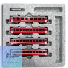 KATO N Gauge Red Passenger Car EW I Alps 4-Car Set A 10-1413