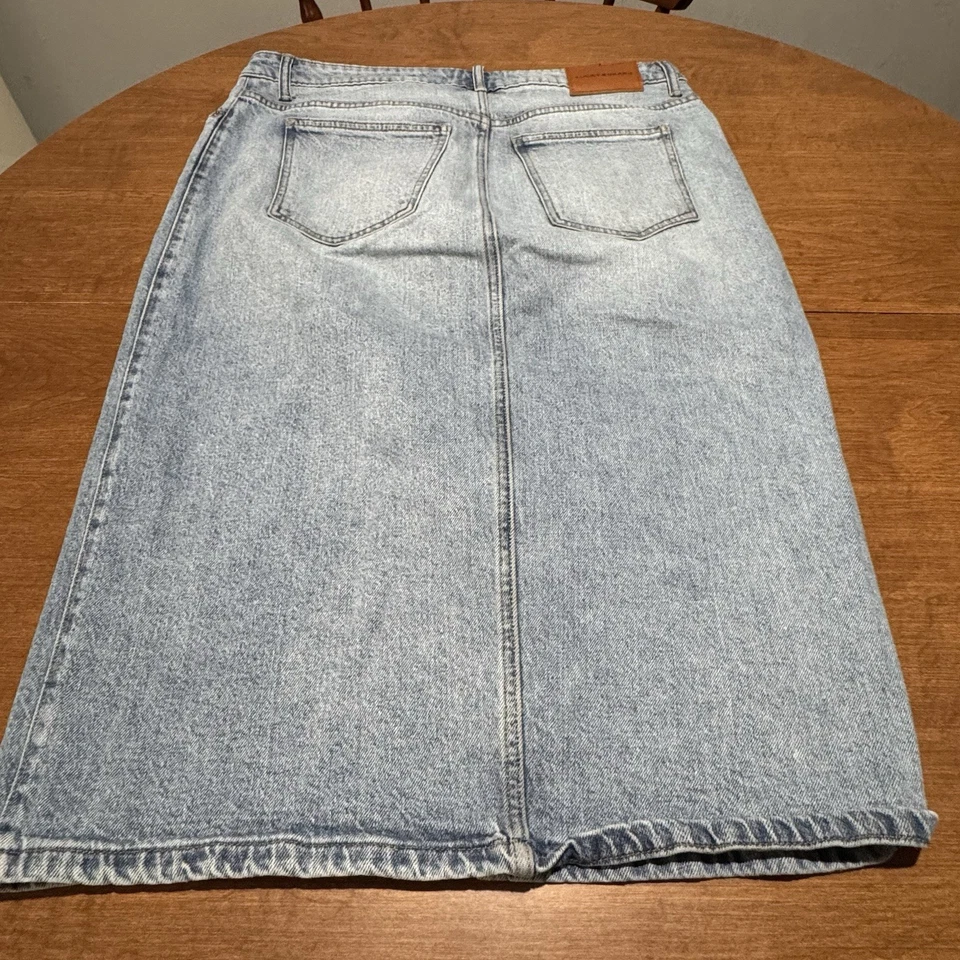 Lucky Brand Denim Midi Skirt 14/32 - Image 3 of 4