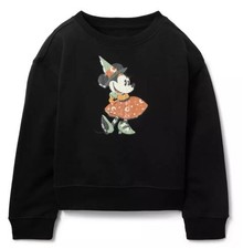 Disney Parks Minnie Mouse Halloween Pullover for Kids size 9/10 NWT 