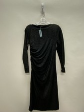 Ann Taylor Size 8P Black Sparkle Petite Dress