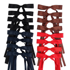 Hair Bows Clips Coquette Ribbon Bowknot with Long Tail Princess Hair Bows French