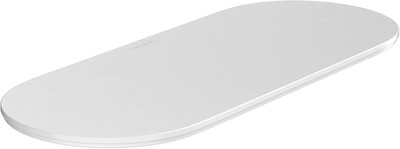 Hansgrohe Wallstoris 4-Inch Modern Cover for Storage Basket in Matte White, 2792