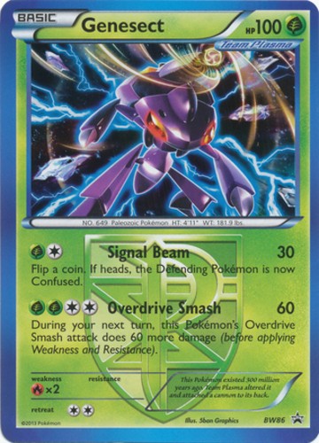 1x Genesect - BW86 - Promotional Lightly Played Pokemon BW - Black Star Promos