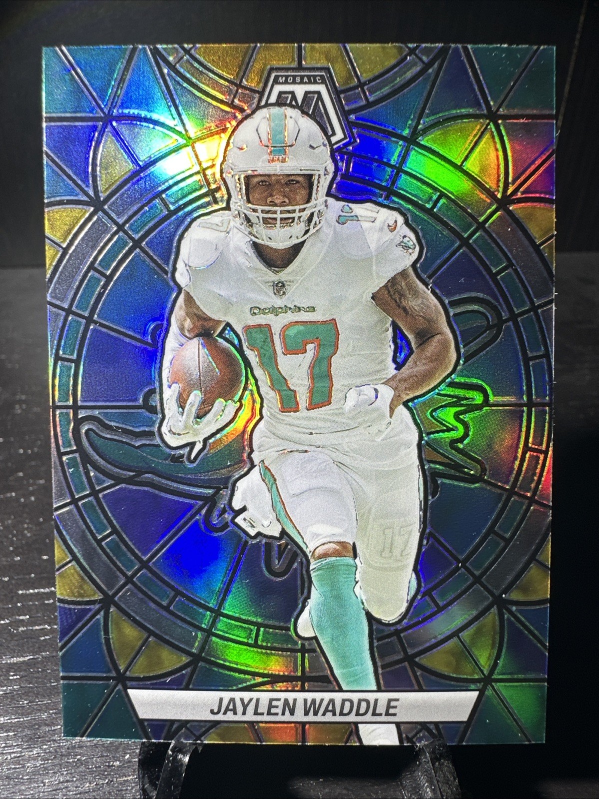 2023 Panini Mosaic - Jaylen Waddle Stained Glass #SG-20 SSP