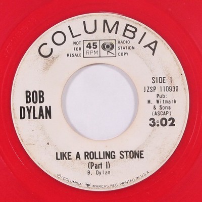 BOB DYLAN: like a rolling stone / part 2 COLUMBIA 7'' Single 45 RPM