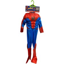 Jazwares Child's Marvels Amazing Spider-Man Deluxe Costume with Jumpsuit  Mask