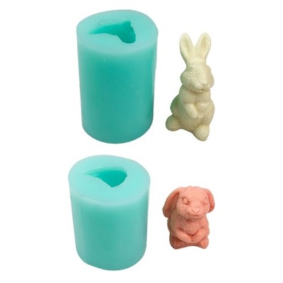 3D Rabbit Silicone Mold Easter Molds DIY Craft Handmade Resin Soap Mould