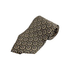 Vintage Chaps Ralph Lauren Neck Tie Green Repp Stripe 100 Silk Made In USA 57"