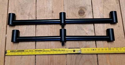 2er Set: D.A.M MAD 3-Rod Black Buzzer Bars Rutenauflagen Rod Pod Rod-Pod Karpfen
